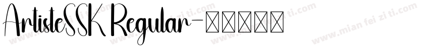 ArtisteSSK Regular字体转换
